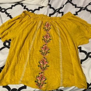 Sundance short sleeve floral top